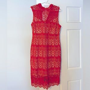 Women’s Size 12 Red Cocktail Dress ready for a night of dancing! 💃🏽👠